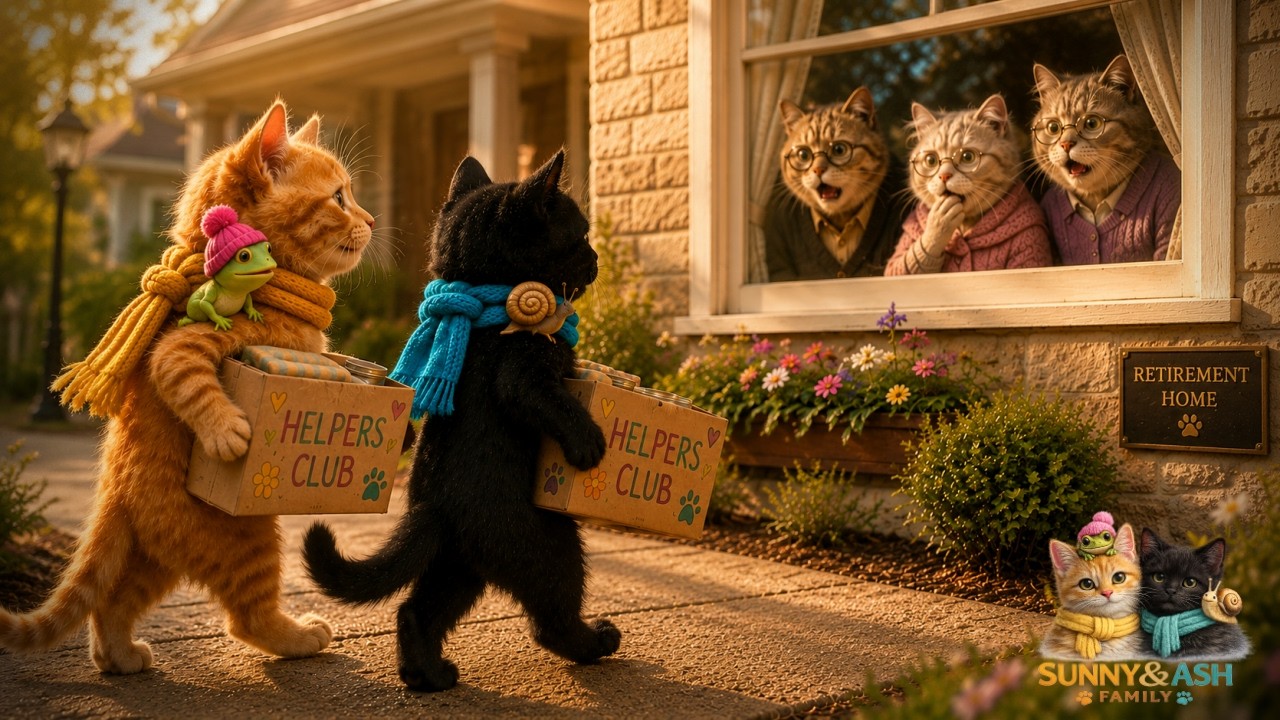 Two Kittens Brought Smiles to a Retirement Home ❤️ | Sunny & Ash Adventures