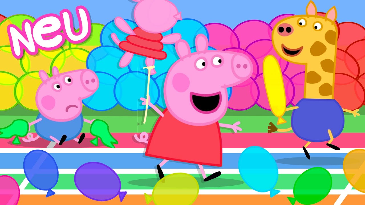 Peppa-Wutz-Geschichten | Das große Ballonrennen | Videos für Kinder