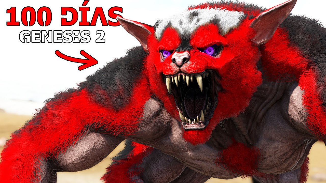 HE CREADO DINOSAURIO MONSTRUO FEROX QUE SE COME DINOSAURIOS ALFA! nuevo dino 100 DIAS ARK Genesis 2