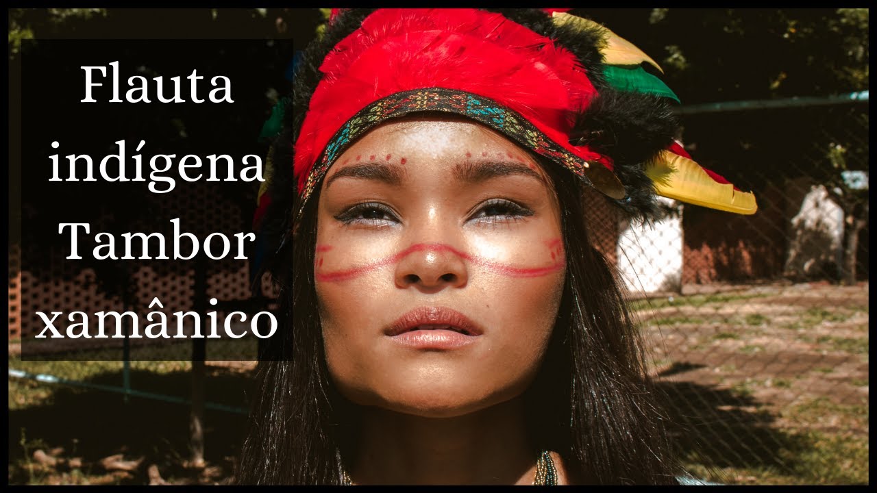 Música Xamânica indígena com flauta e tambor para rituais