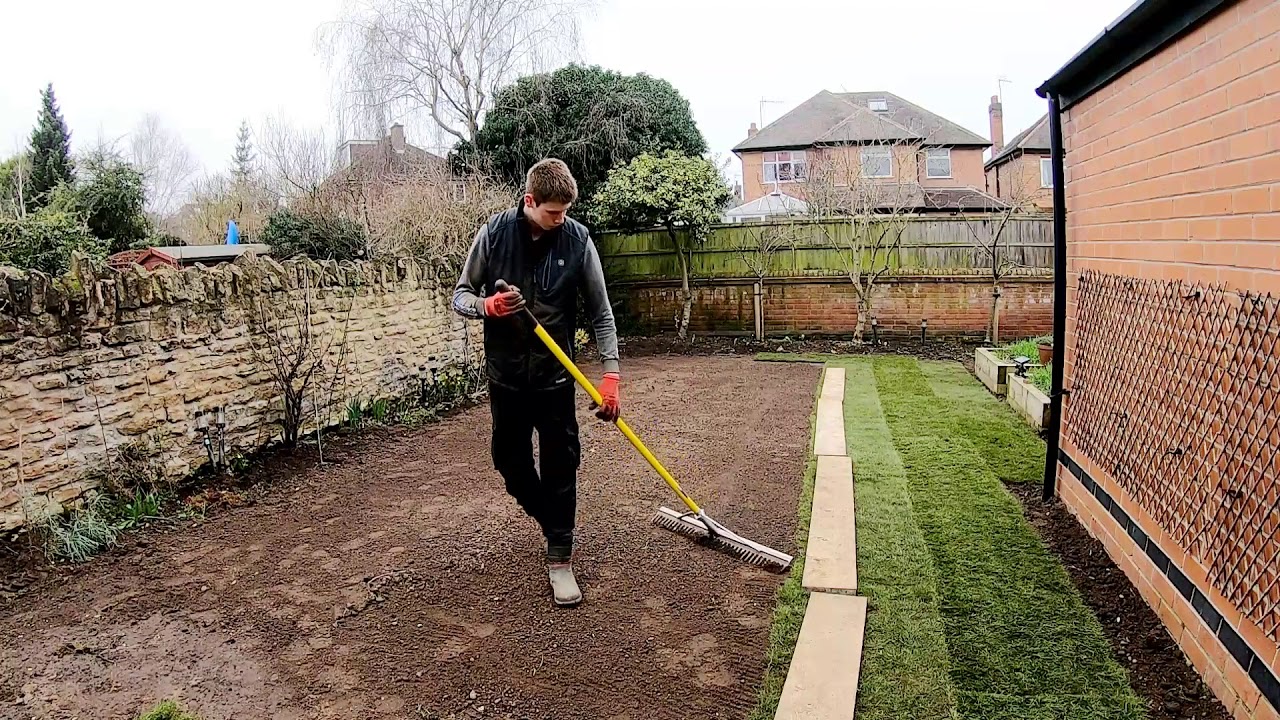 laying turf re turfing a bumpy lawn part 2