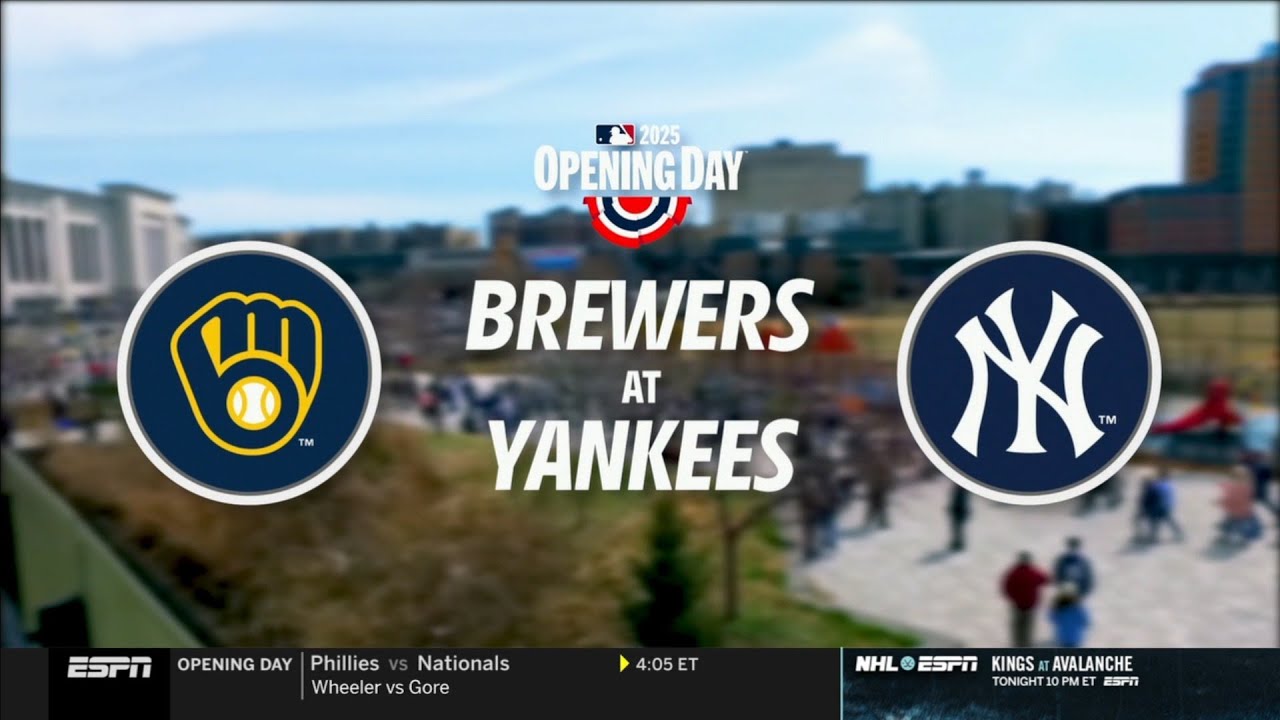 MLB Opening Day on ESPN intro | MIL@NYY | 3/27/2025