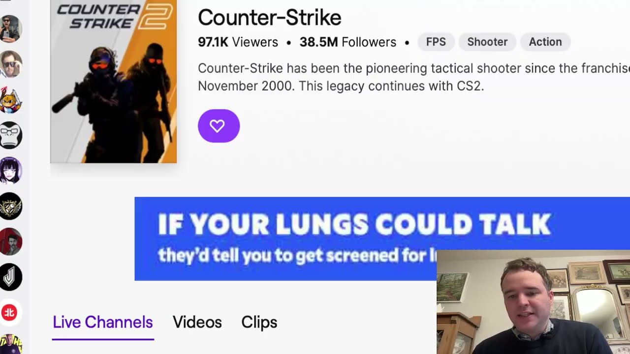 Best and freshest data, What FPS Twitch game, gives -you- as a streamer the most market share.