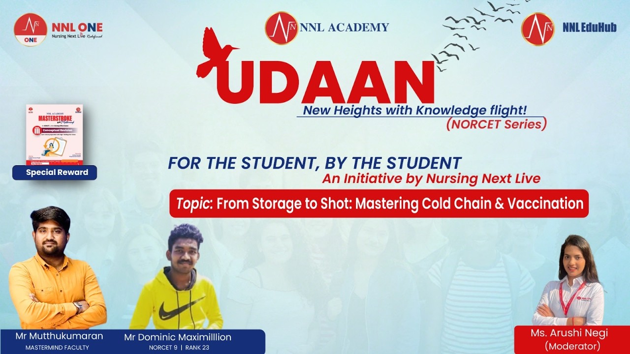 UDAAN Webinar (NORCET Series)| From Storage to Shot: Mastering Cold Chain & Vaccination