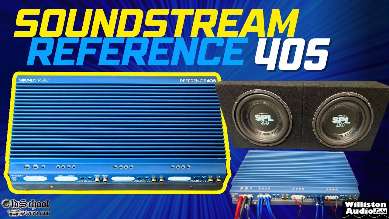 Old School Soundstream Reference 405 Amp Dyno Test