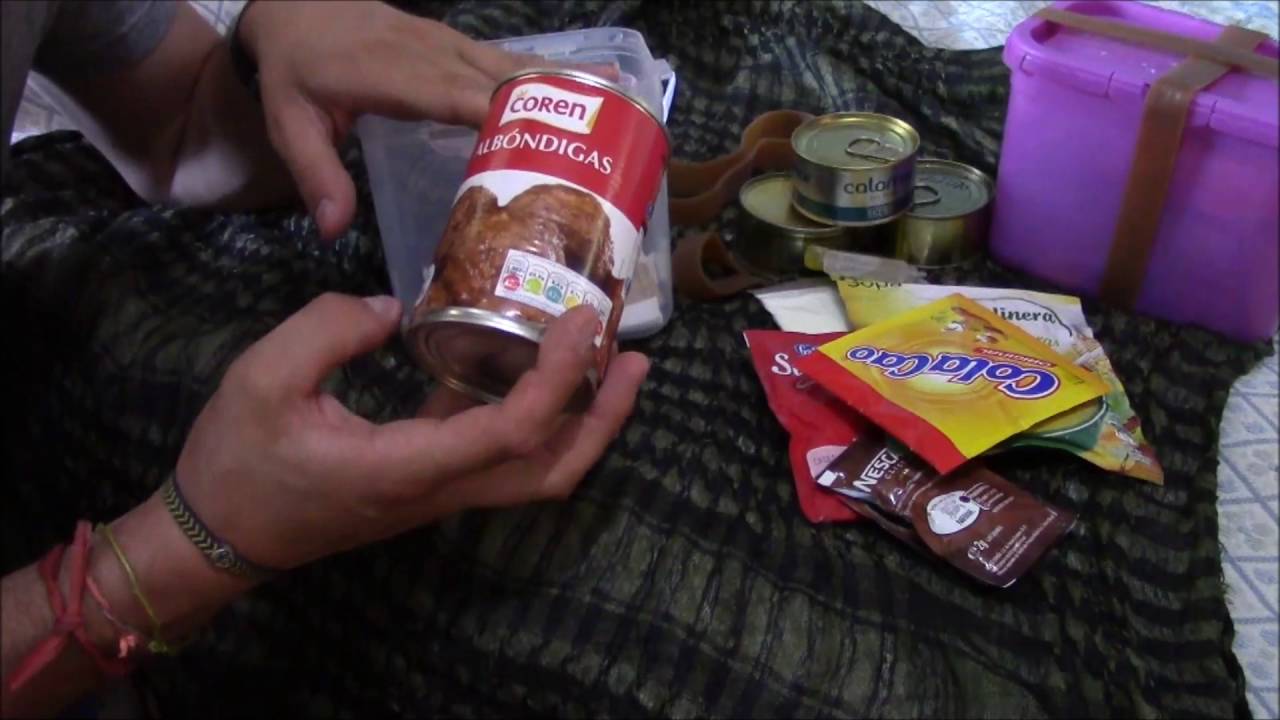 racion de comida montaña para salidas de 2 dias