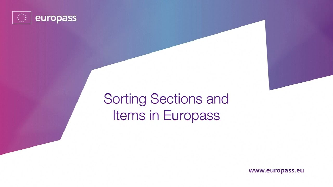 Rearranging Sections and Items
