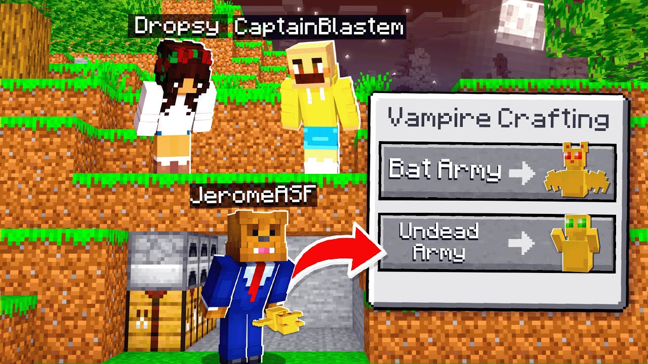 Minecraft Manhunt, But I Am A Vampire