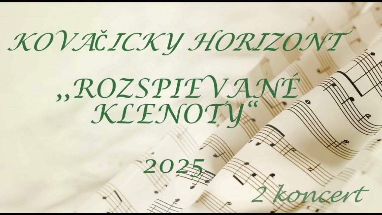 Rozspievane klenoty 26 oktober 2025  2 koncert (poradie spevakov v opise)