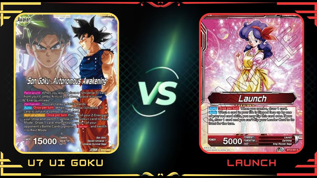 Universe 7 Son Goku vs Launch : Set 23 DBS Locals