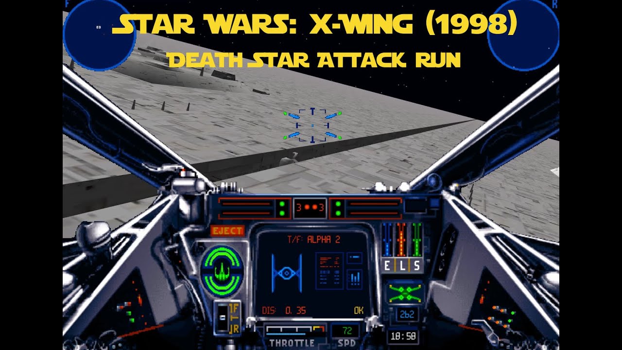 Star Wars: X-Wing (1998) Death Star Attack Run!