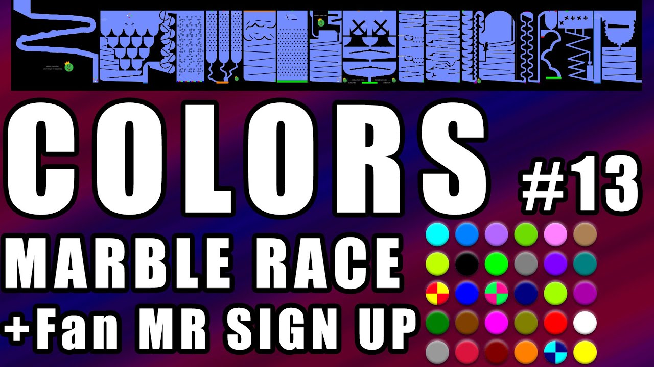 Amazing Colors Marble Race in Algodoo #13 \ Marble Race King