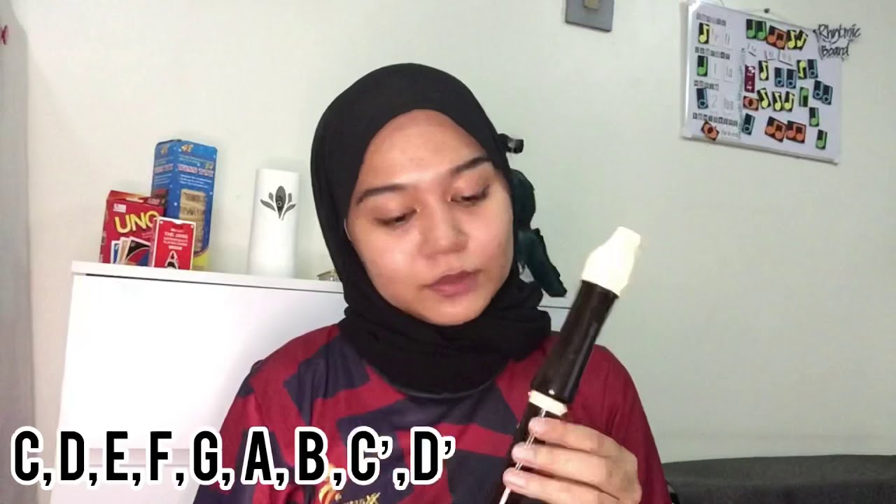 Pendidikan Muzik Tahun 6: Rekoder not C, D, E, F, G, A, B, C&rsquo; & D&rsquo;