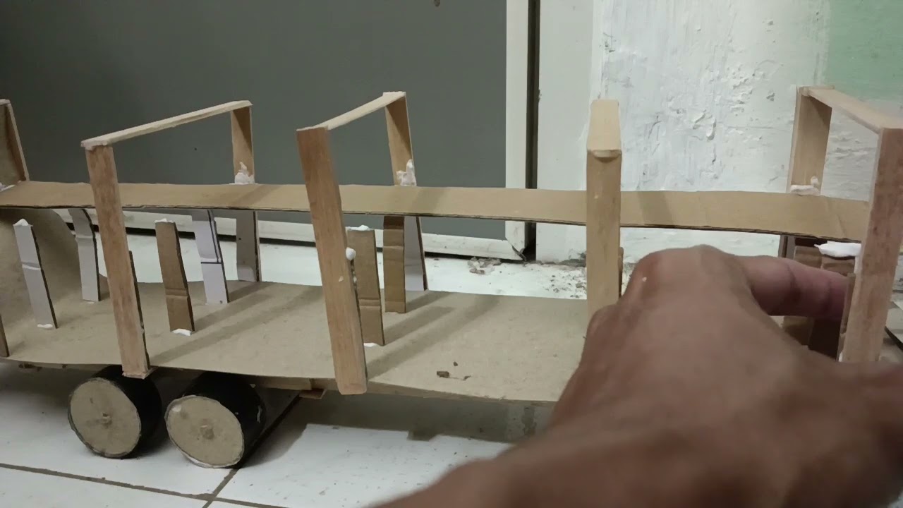 Pasang Deck Kanan Miniatur Bus Sleeper