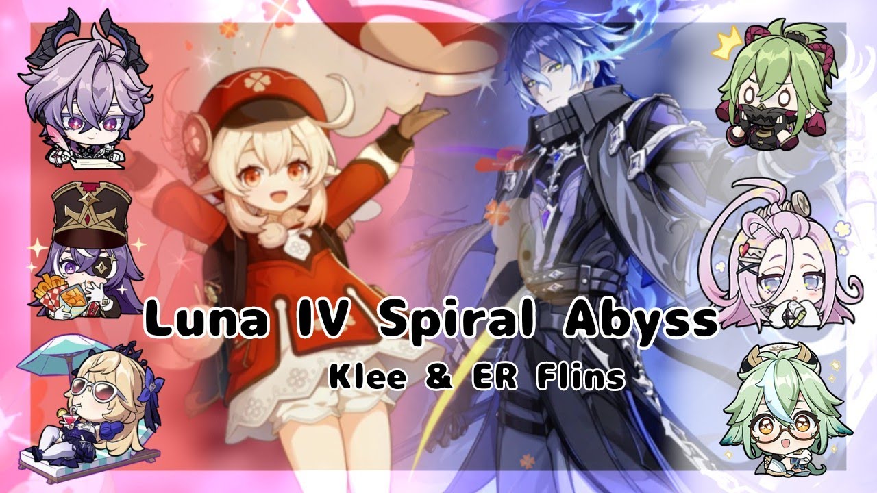 [C0 Klee & C0 Flins Luna IV Spiral Abyss! || Genshin Impact]