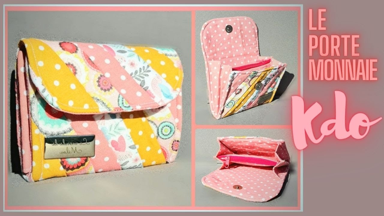 Tuto #DIY idée Cadeau PAS CHER ♻️ Recyclez vos chutes pour Coudre Le Porte-Monnaie KDO 🥰