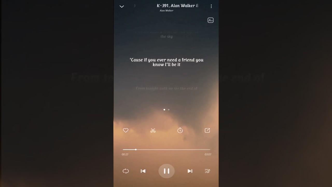 End of Time - Ahrix, Alan Walker, and K-391 // authentic lyrics status//