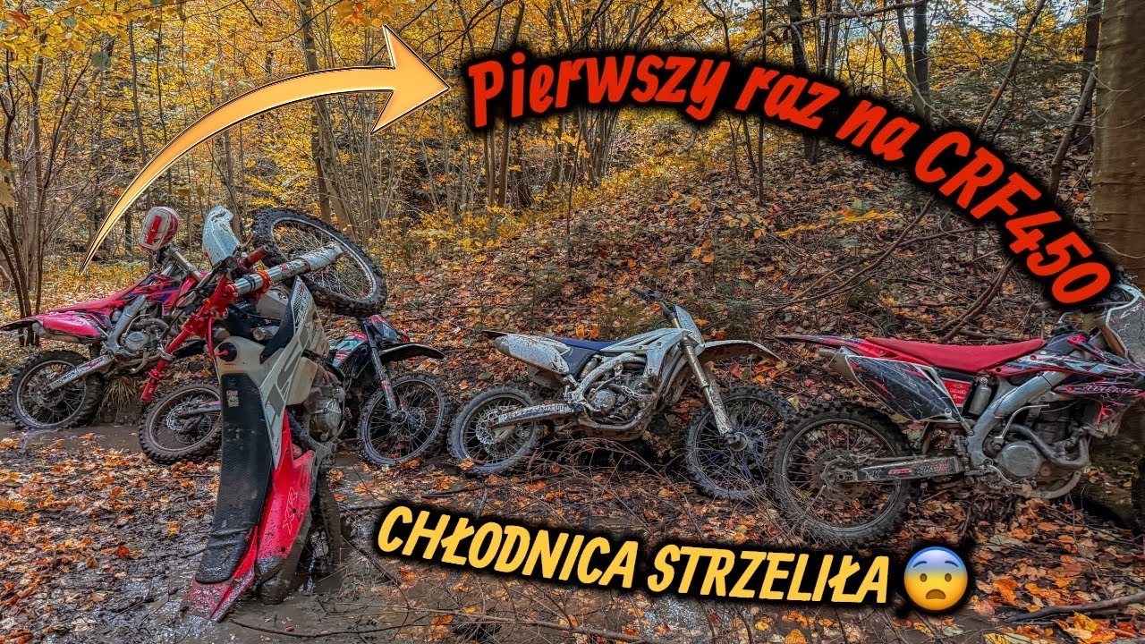 UPALAMY CHIŃCZYKI W TERENIE | PIERWSZY RAZ NA HONDA CRF 450