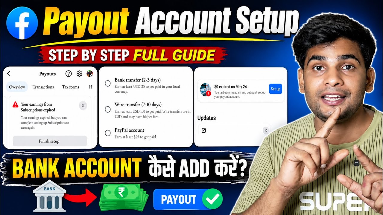 Facebook Monetization Setup | Facebook Payout Account Setup |Payout Account Setup Facebook |Fb Setup