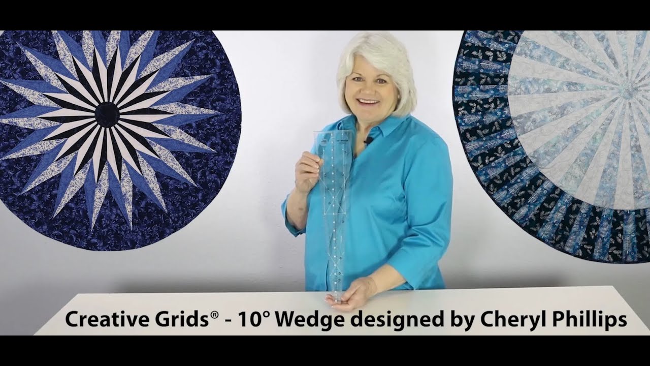 Creative Grids® 10 Degree Wedge Ruler - CGRCP1