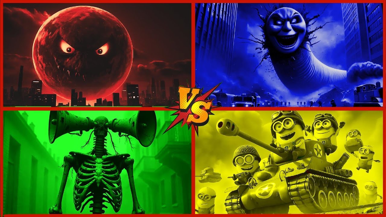 🚀LUNAR MOON🆚THOMAS TRAIN🆚SIREN HEAD🆚MINIONS COFFIN DANCE🎮TILES HOP RHYTM🎮