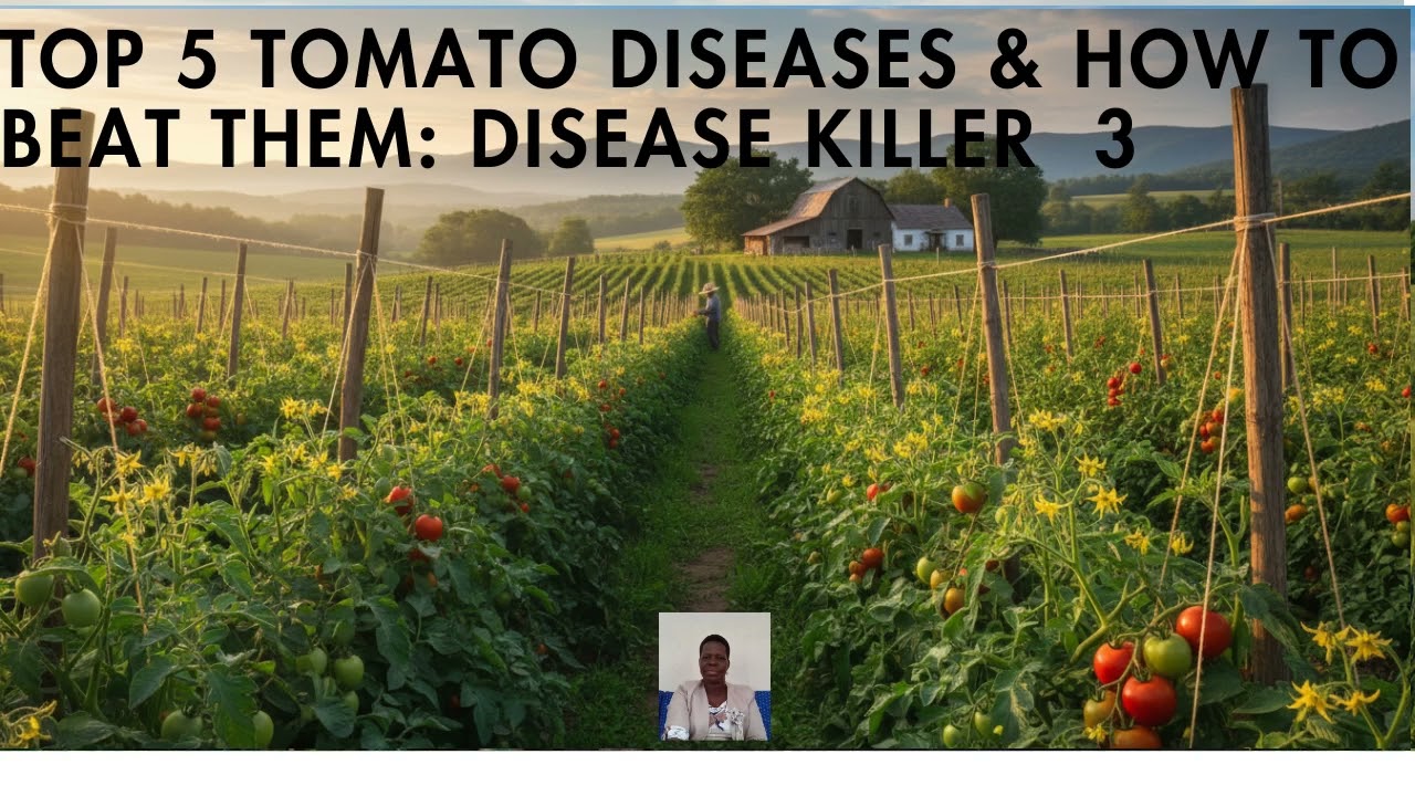 TOP 5 TOMATO DISEASES & HOW TO BEAT THEM: DISEASE KILLER 3: TUTORIAL: By Florence Alimo: Living Hope