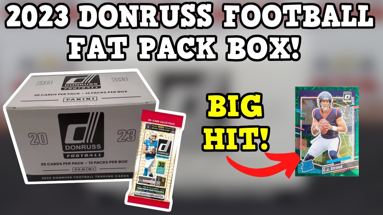 HUGE CJ STROUD HIT! Opening A Box Of 2023 Donruss Football Fat Packs!