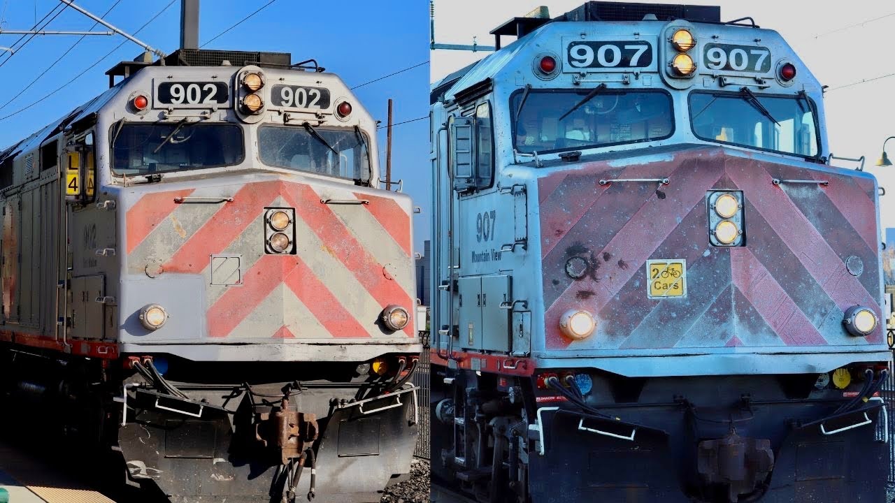The sounds of Caltrain: F40PH-2 “screamer” idle for 30 mins