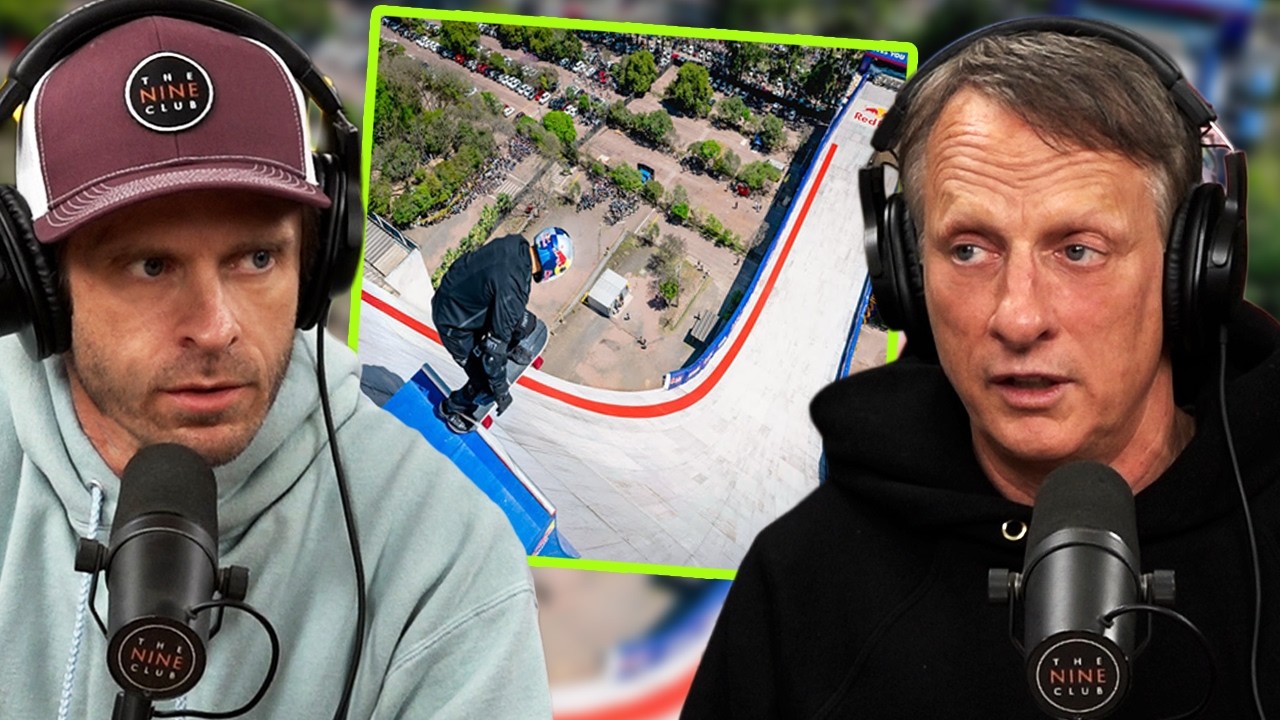 Tony Hawk's Reaction to Sandro Dias' INSANE 70m Building Drop In