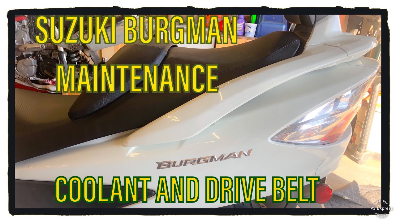 Как заменить охлаждающую жидкость и приводной ремень Suzuki Burgman 400
