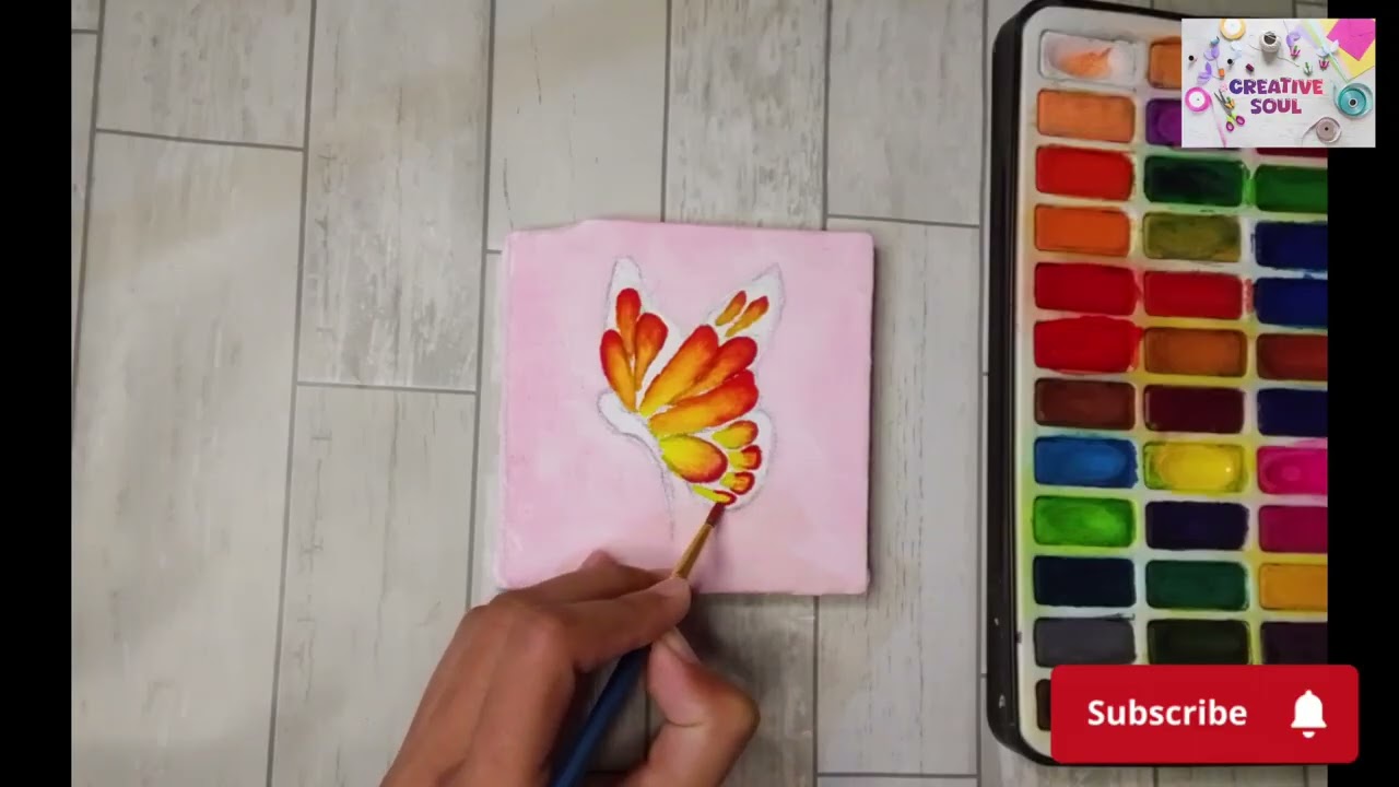 How to Draw Butterfly with Watercolor | Easy Realistic Watercolor Butterfly | Watercolor tutorial 