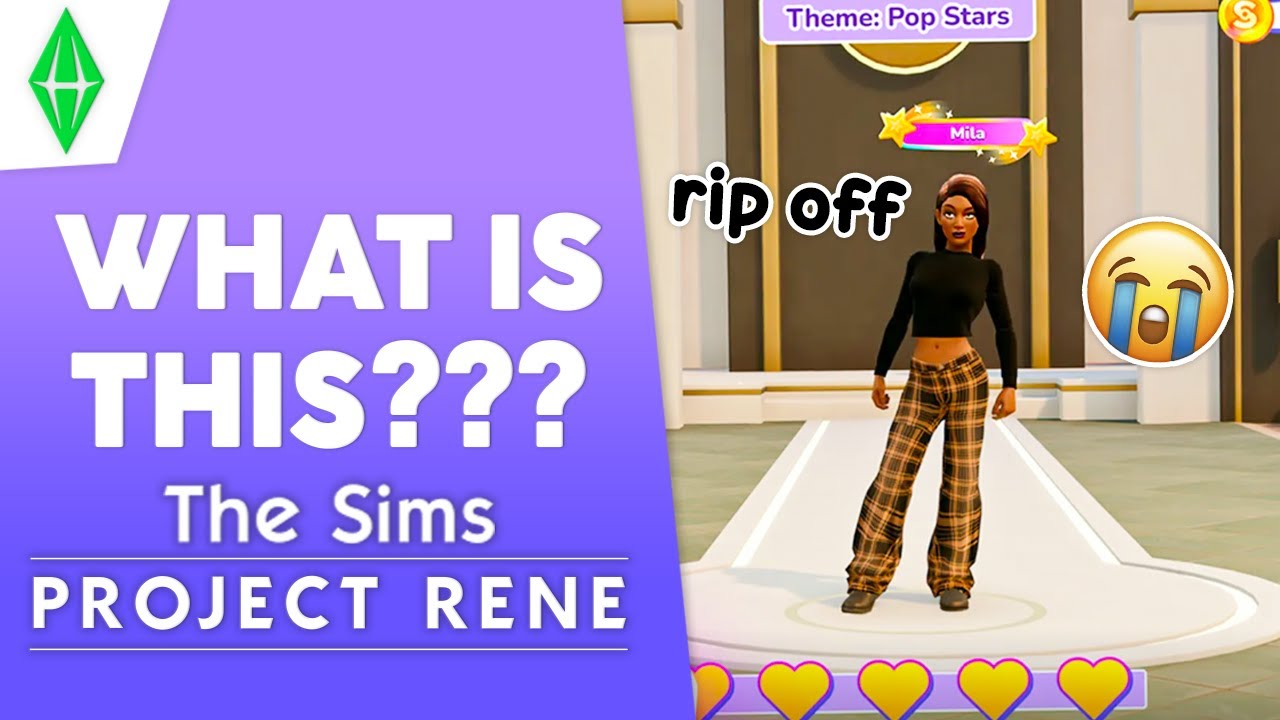 Утечки из нового проекта Sims Рене настолько смущают... Они сорвали платье, чтобы произвести впеч...