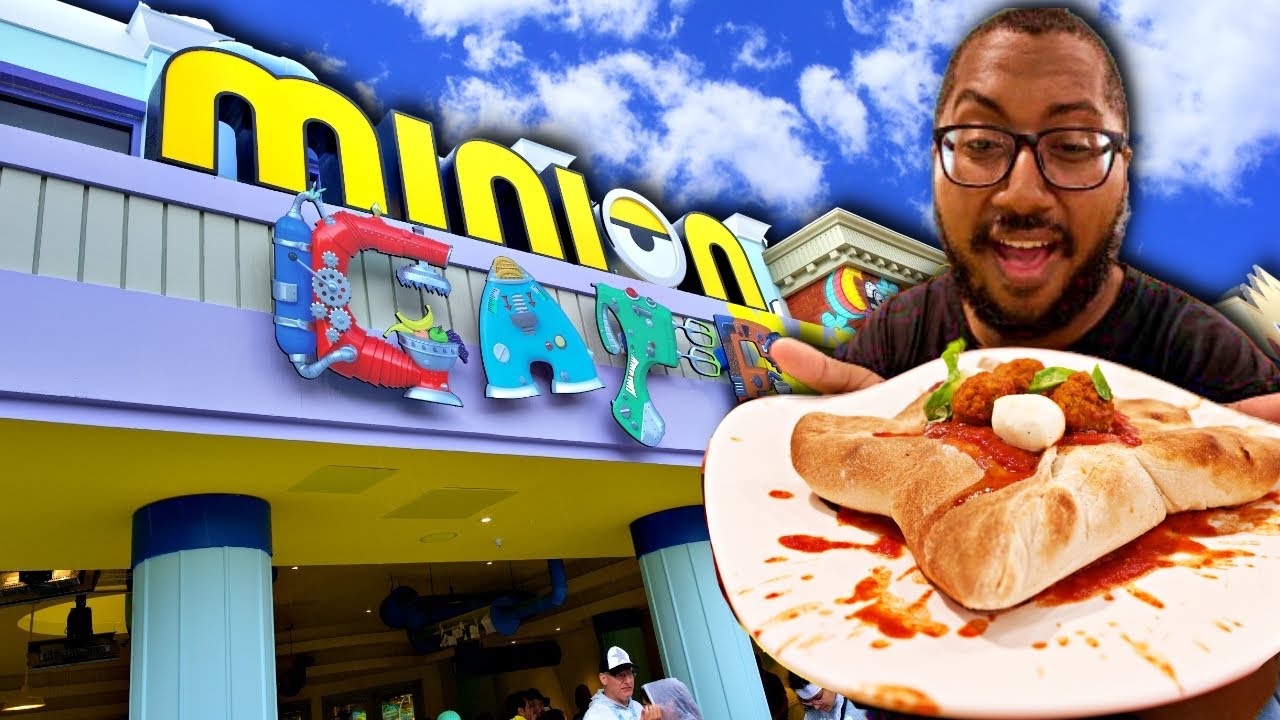 NEW! Minion Cafe soft opening at Universal Orlando, So MUCH FOOD!