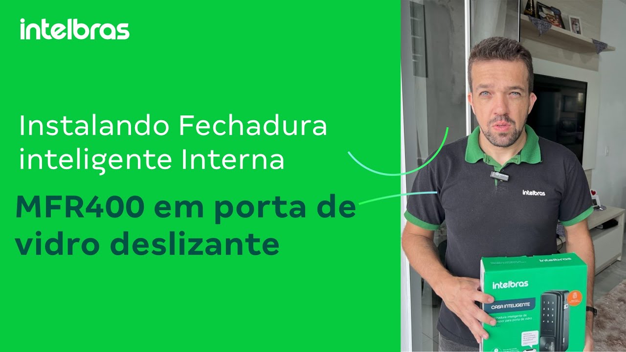 Instalando fechadura inteligente em portas de vidro deslizante Interna #academiadigital