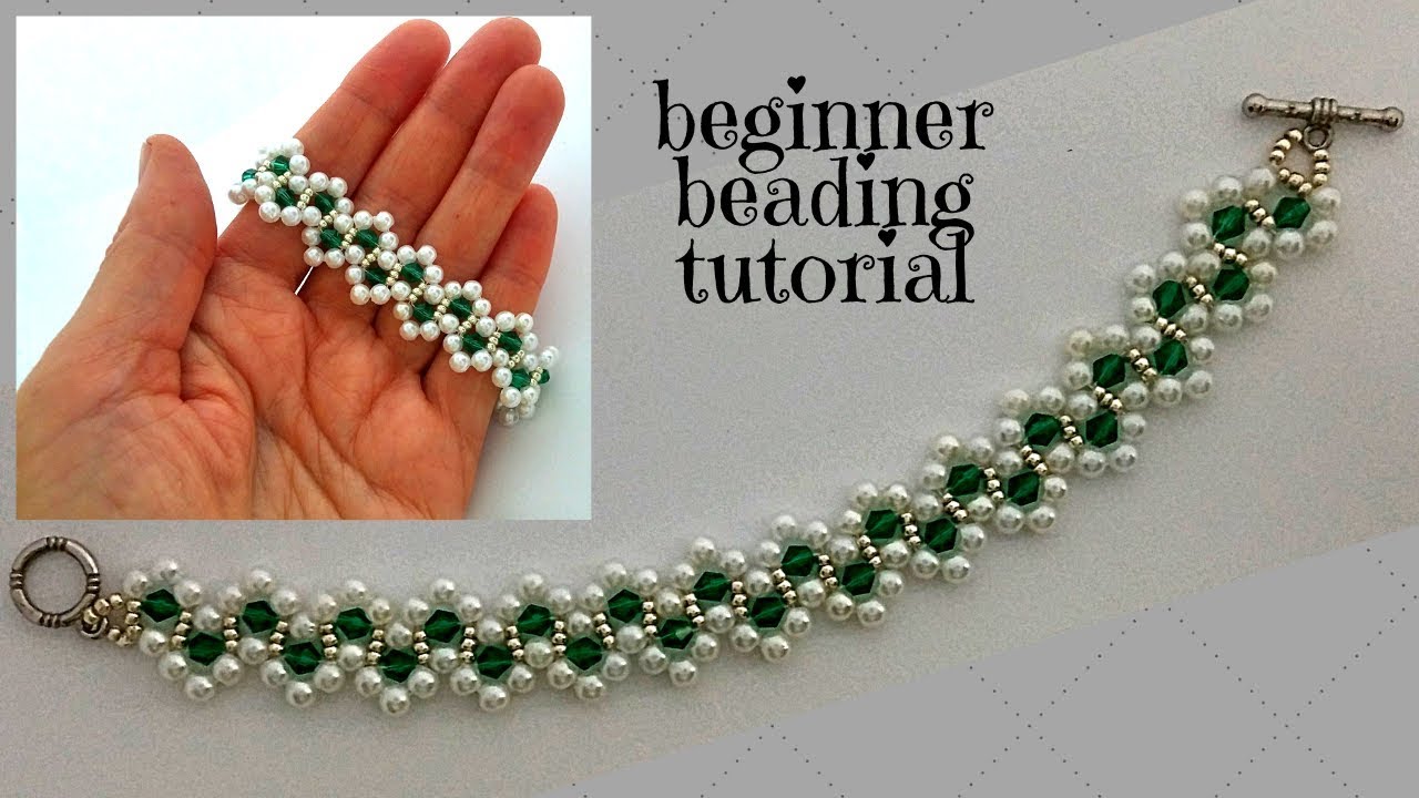 Easy Beaded Bracelet Pattern. DIY Beaded Bracelet. Beading Tutorial