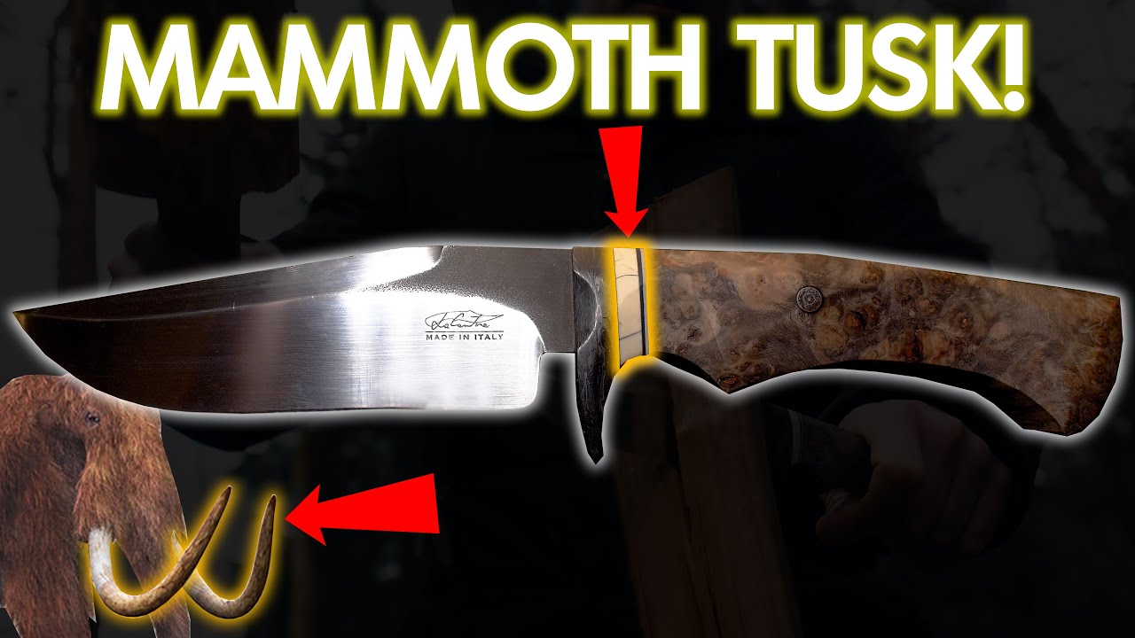 $500,- Knife made with REAL Mammoth TUSK!