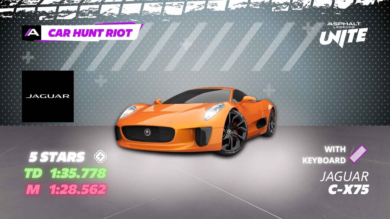 [1%] Car Hunt Riot - Jaguar C-X75 | Asphalt Legends Unite