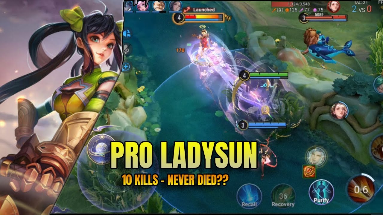 لعب ليدي سون تصنيف الميثك! | Honor of kings lady sun