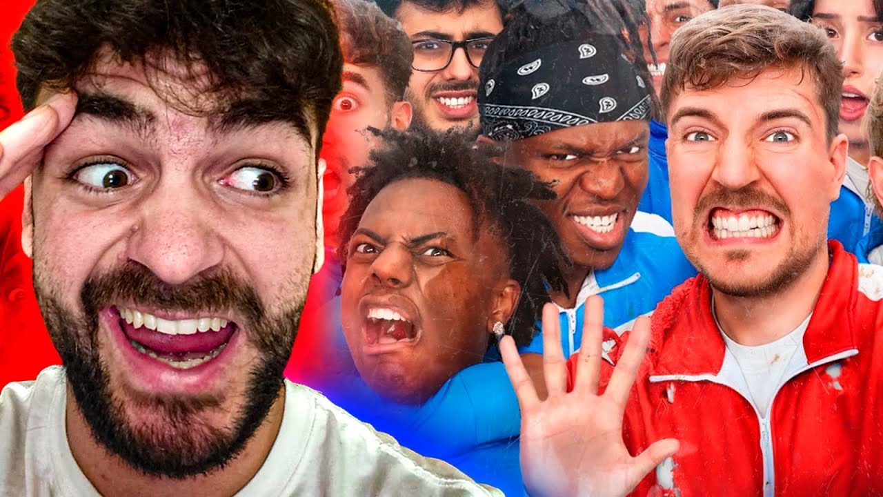 REACCIONO A MRBEAST CON LOS 50 MEJORES YOUTUBERS DEL MUNDO
