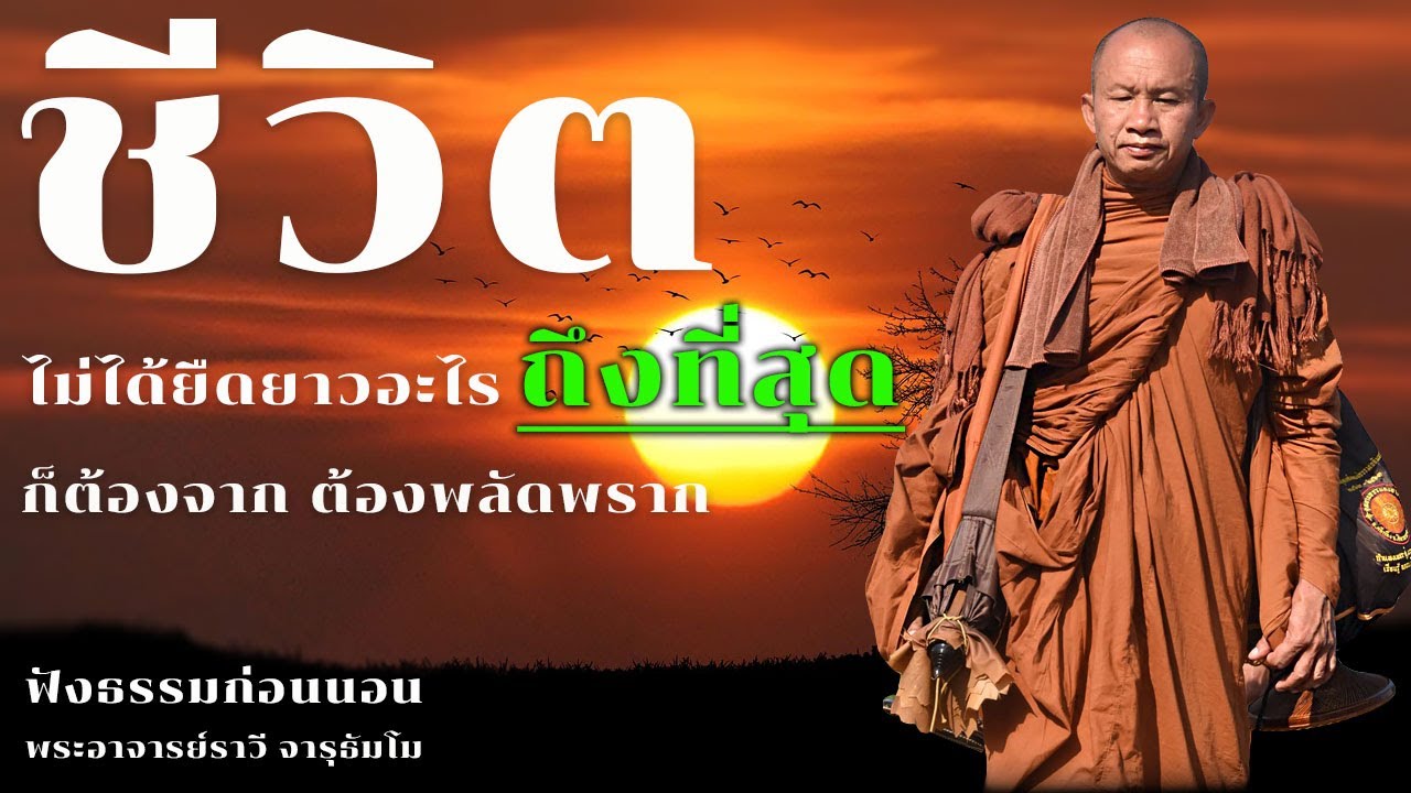 ชีวิตไม่ได้ยืดยาวอะไรถึงที่สุดก็ต้องจาก ต้องพลัดพราก | ฟังธรรมก่อนนอน