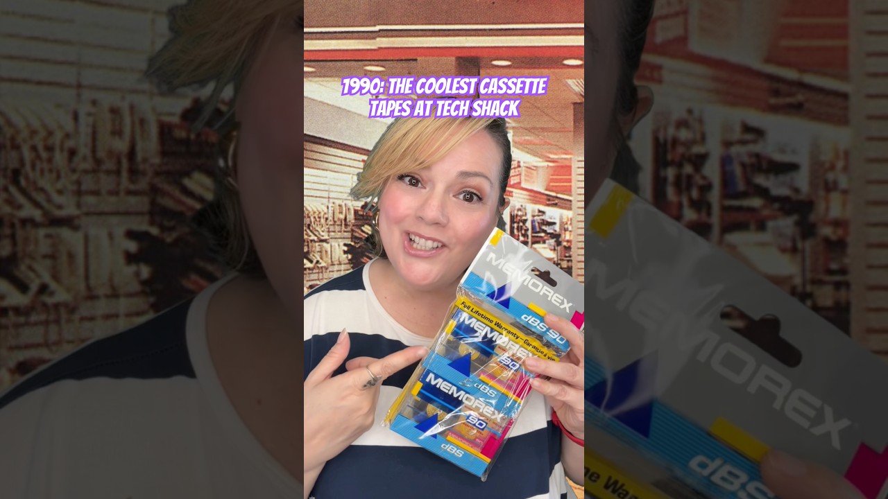 1990: These were the coolest cassette tapes. #90snostalgia #cassettetapes #techshack