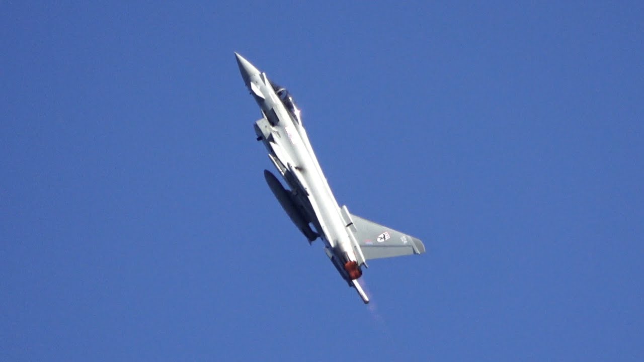 Sunny RAF Typhoon Display Sunday Eastbourne Airshow 2025