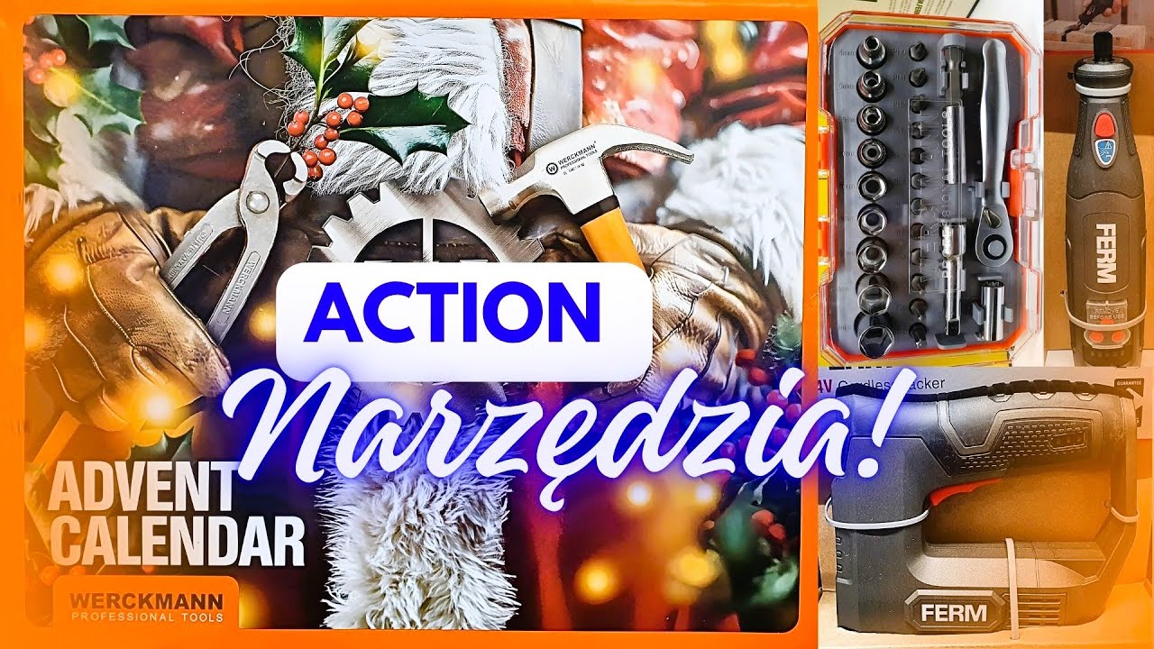 ACTION 🛠️KALENDARZ ADWENTOWY Z NARZĘDZIAMI NOWOŚCI PRZEGLĄD PÓŁEK DLA MAJSTERKOWICZÓW