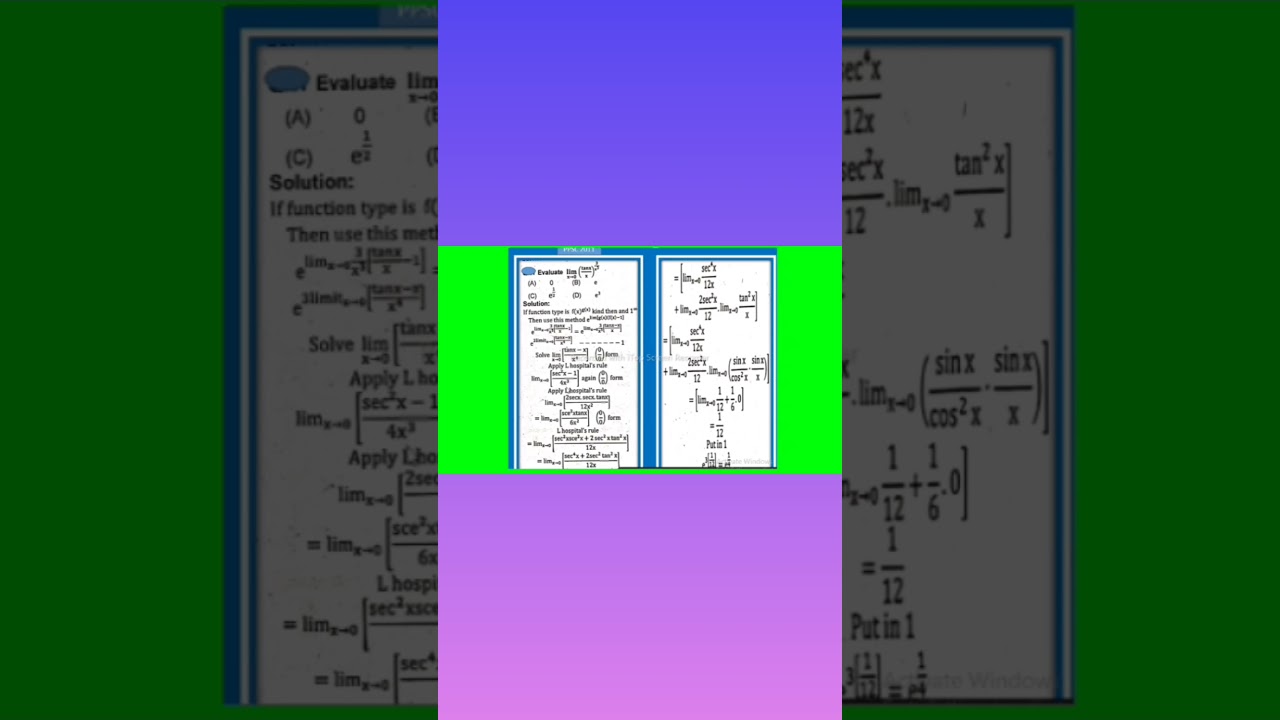 What is the limit rule of the TANX||What is the limit of tanx x approaches 0?