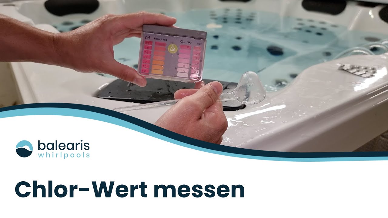 Chlor-Wert messen mit dem Schütteltester | balearis® Whirlpools