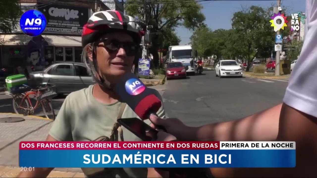 Sudamérica en bici: dos franceses recorren el continente en dos ruedas - NOTICIERO 9