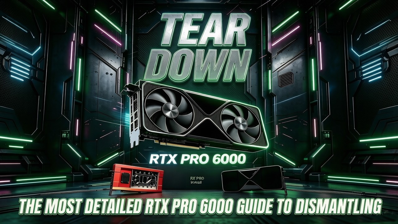 「BRO」4K RTX PRO 6000 Detailed Disassembly Process With BRO Custom GPU Water block. #RTX6000