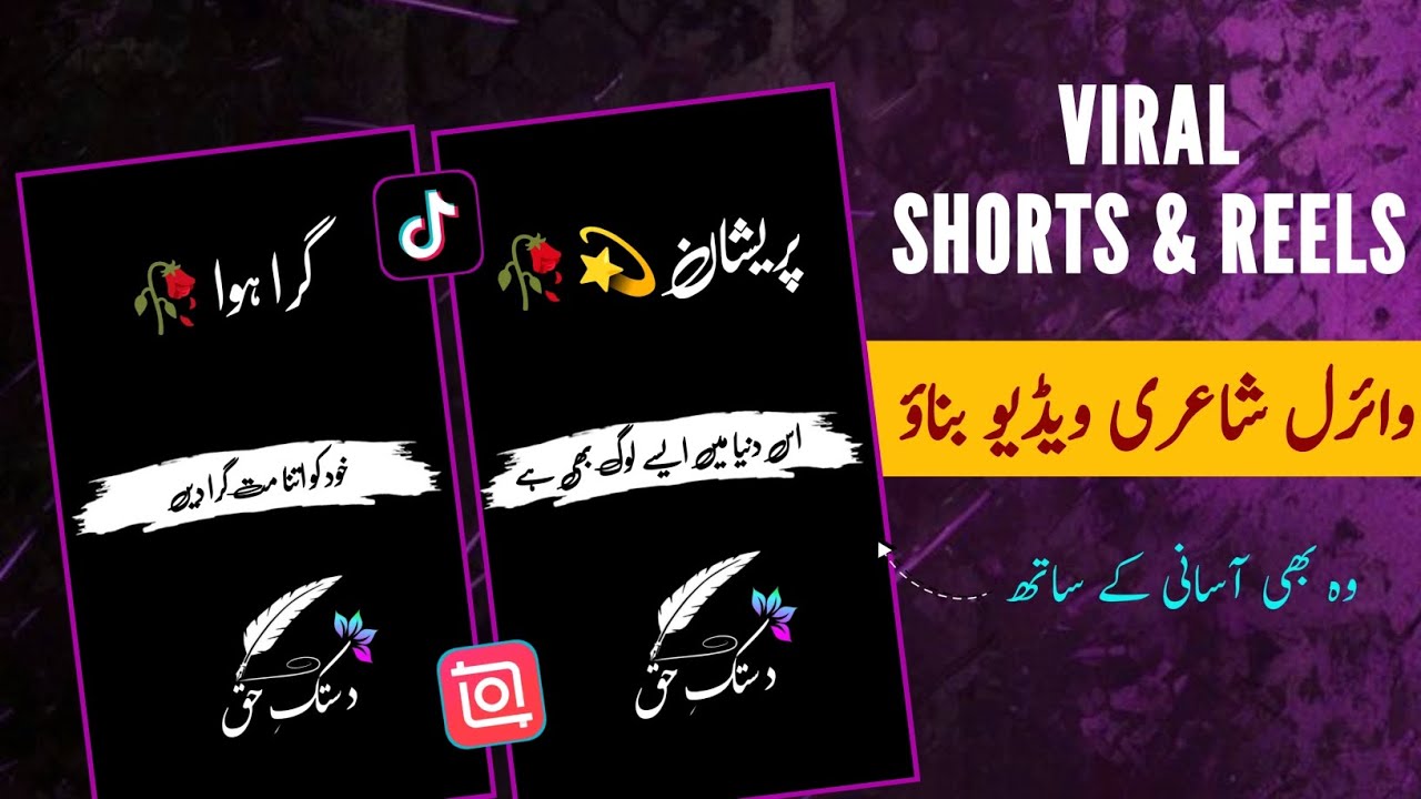 Tiktok Par Poetry Video Kaise Banaye | How to Edit Lyrics Status 