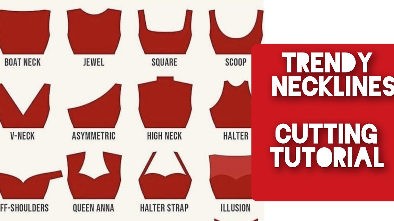 10 Trendy Neckline Cutting Techniques | Stylish Neckline Designs for Dresses, Tops, and Blouses