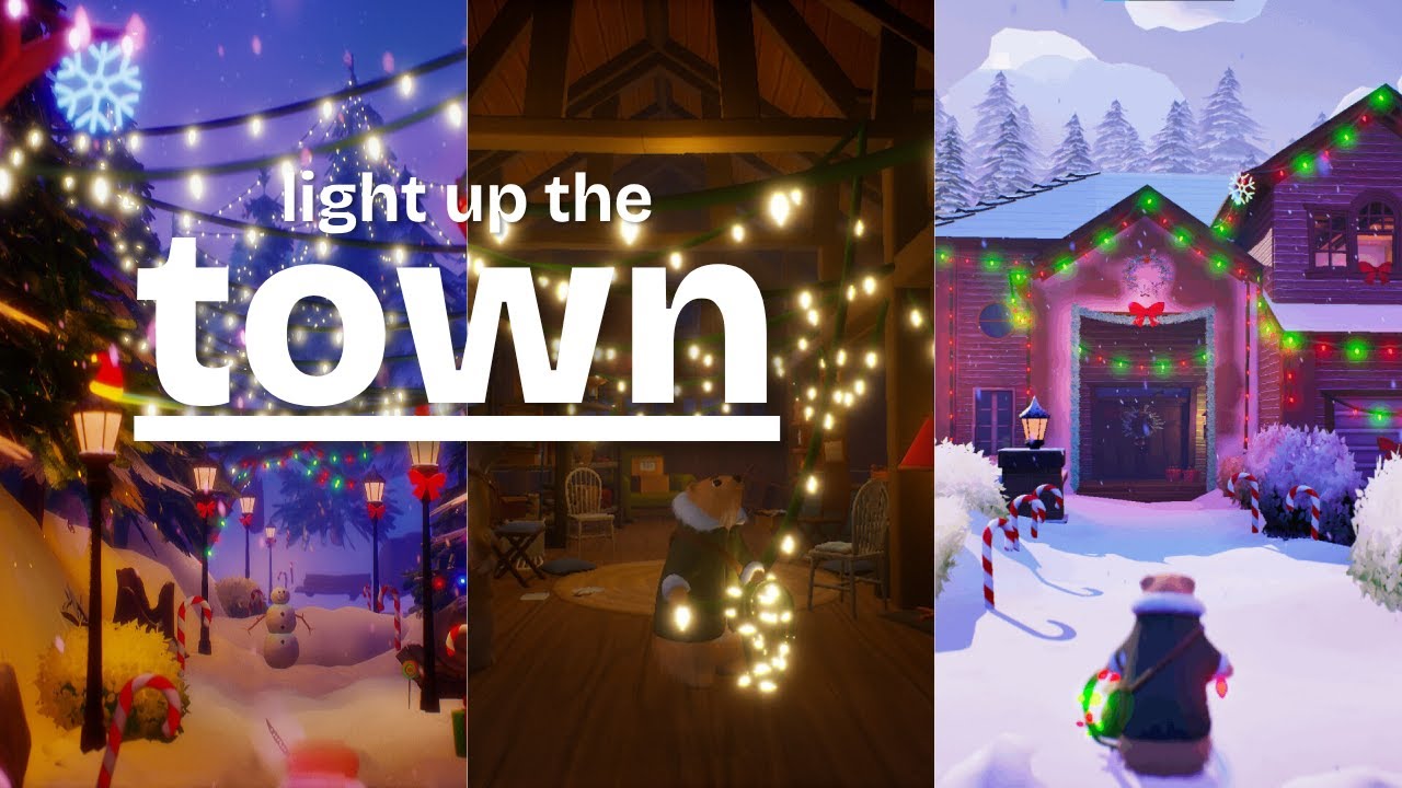 The Most Cozy Christmas decorating game - Light Up The Town Full Demo